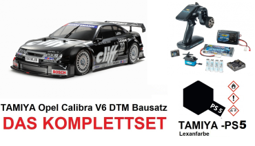 Tamiya 1:10 RC Opel Calibra V6 DTM CLIFF EDITION  (TT01-E) 4WD - Komplettset